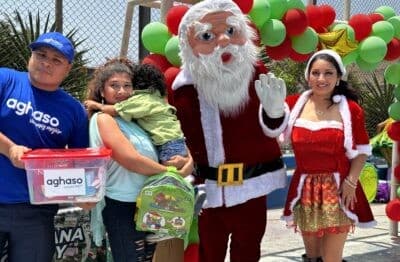Santa Claus con familia