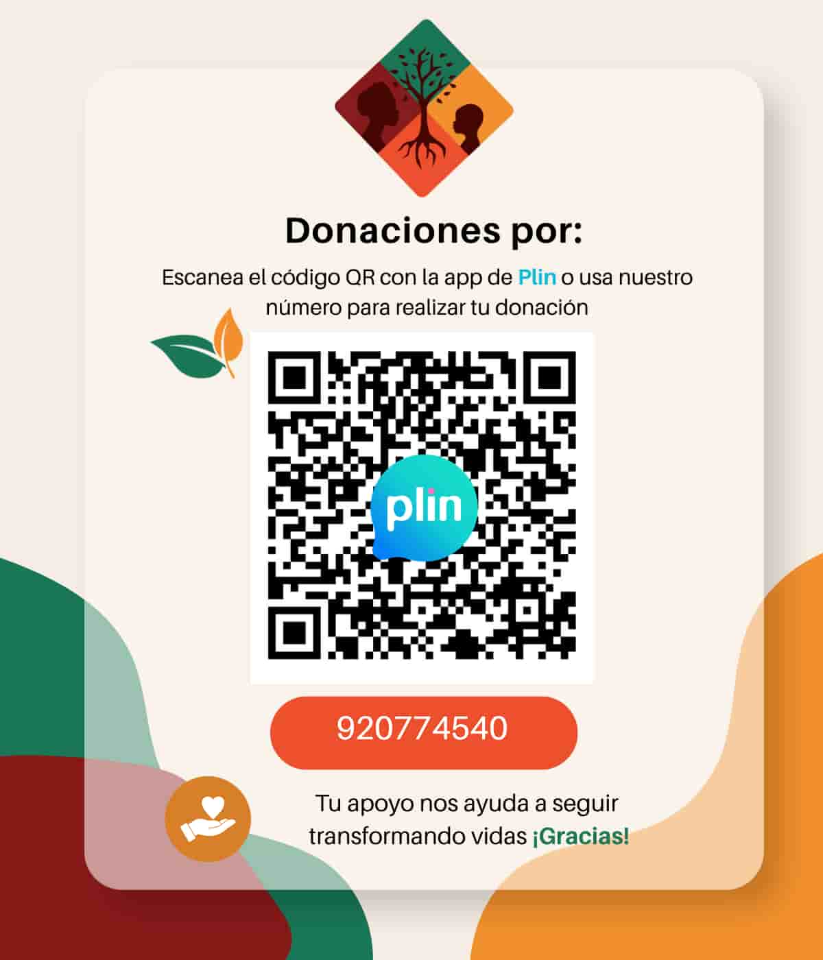 Donaciones por Plin - Escanea el código QR